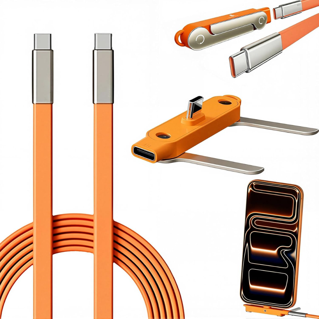 Cable De Carga Rápida Con Base Integrada